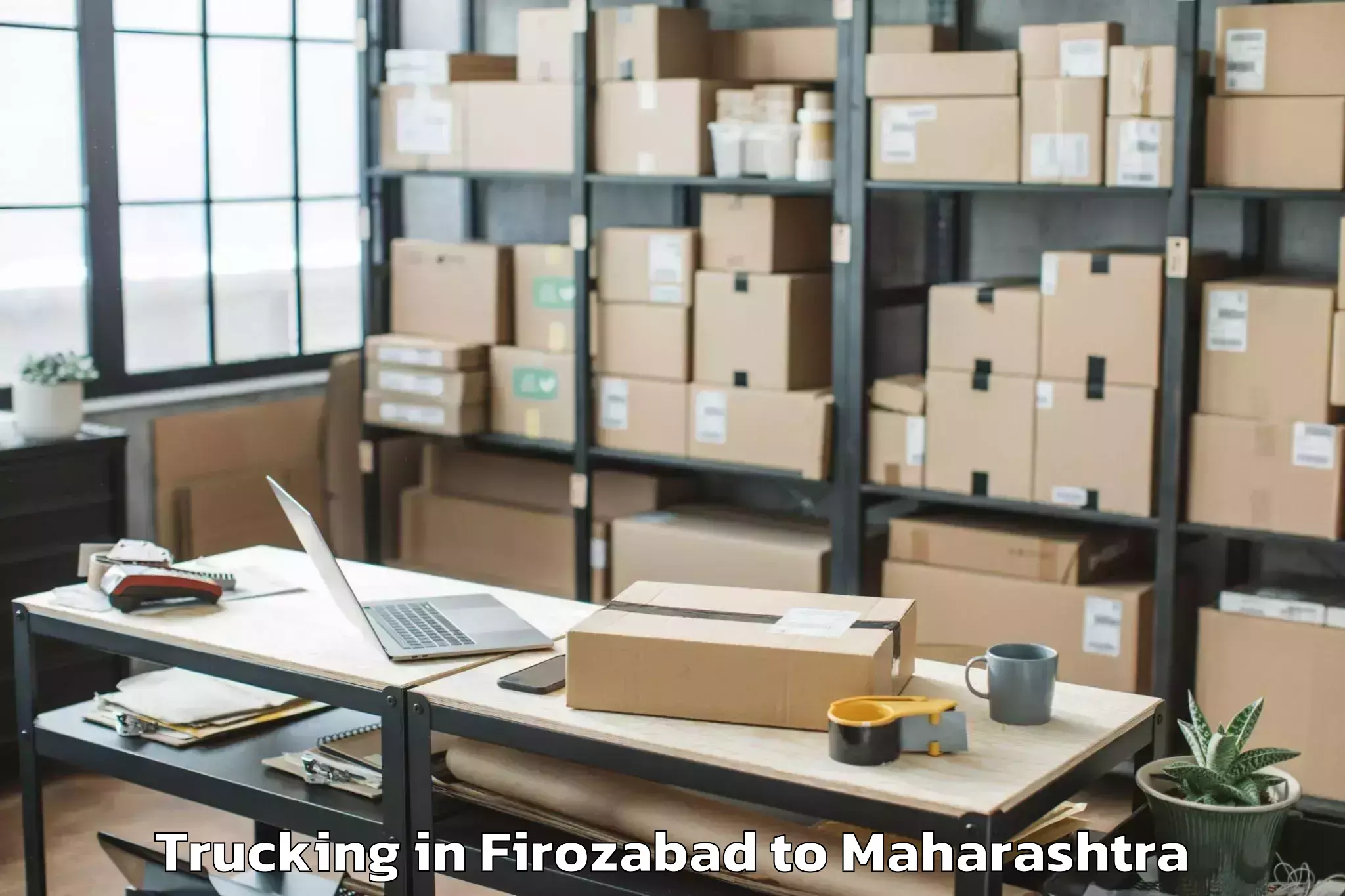 Expert Firozabad to Vaibhavvadi Trucking